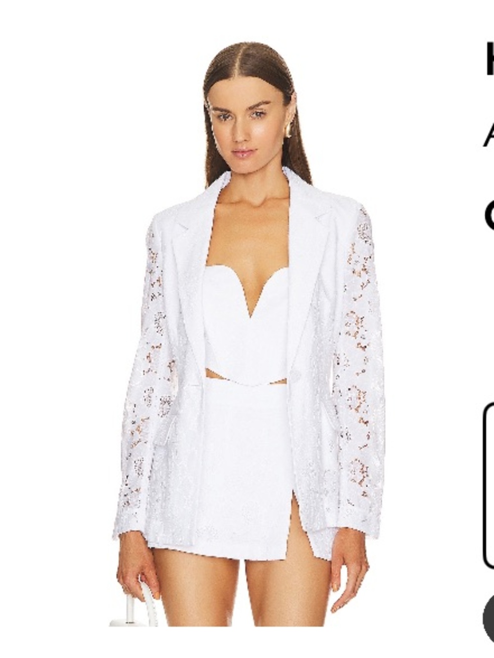 AMANDA UPRICHARD
Herald Blazer In Lace
$290 SMALL NWT